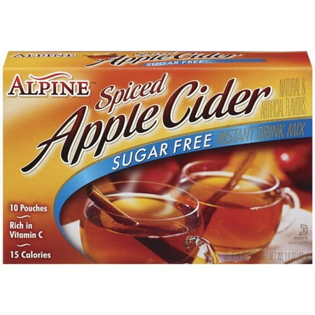 Alpine Sugar Free Spiced Apple Cider Instant Drink Mix, 10 Ct/10 oz
