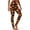 Halloween Jack-O-Lantern Pumpkin, variant on Xoenoiee Brown Giraffe Print Workout Leggings for Women