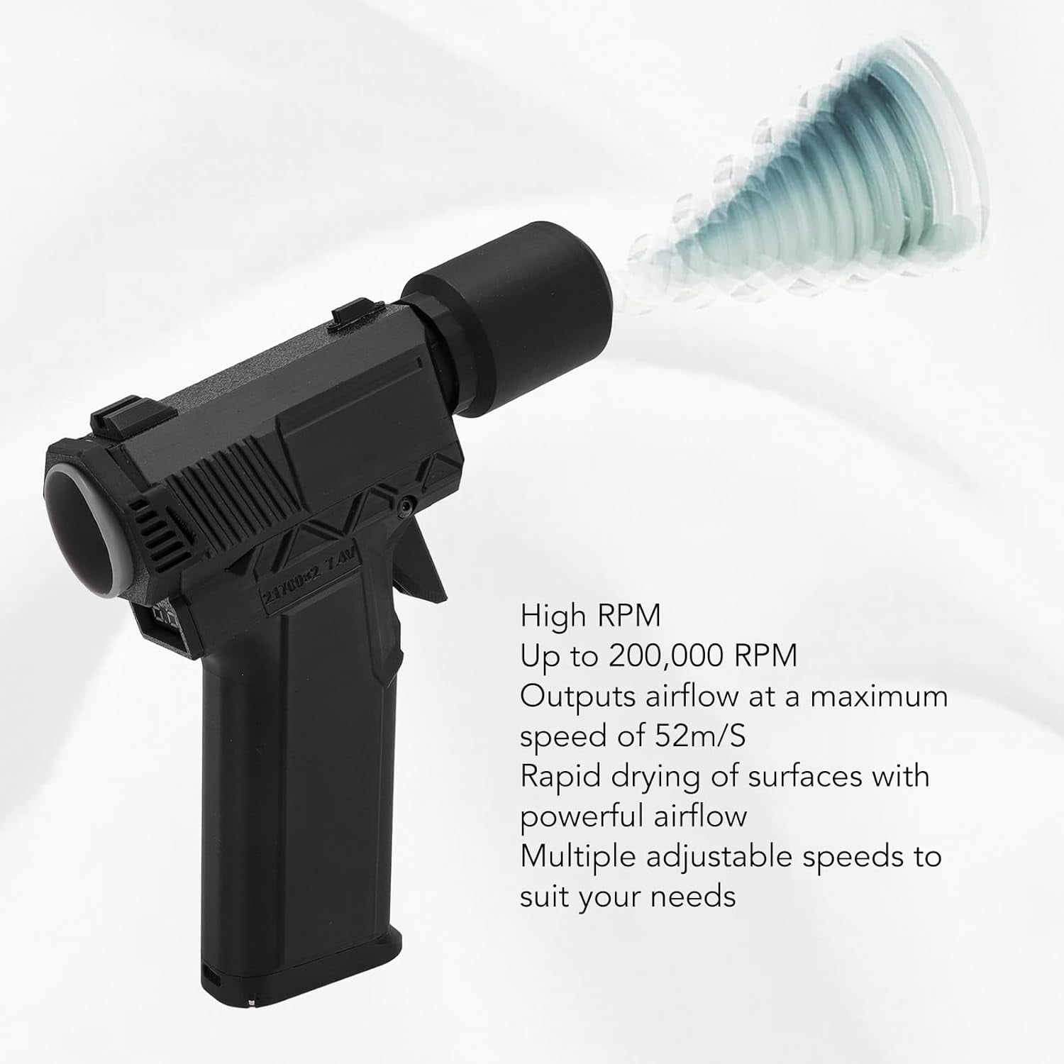 Jet Fan Mini Blower Compact High-Speed - 130.000 RPM Power Turbo Jet Blower Draagbare En Oplaadbare Multifunctionele Straalblazer Met Instelbare Snelheid