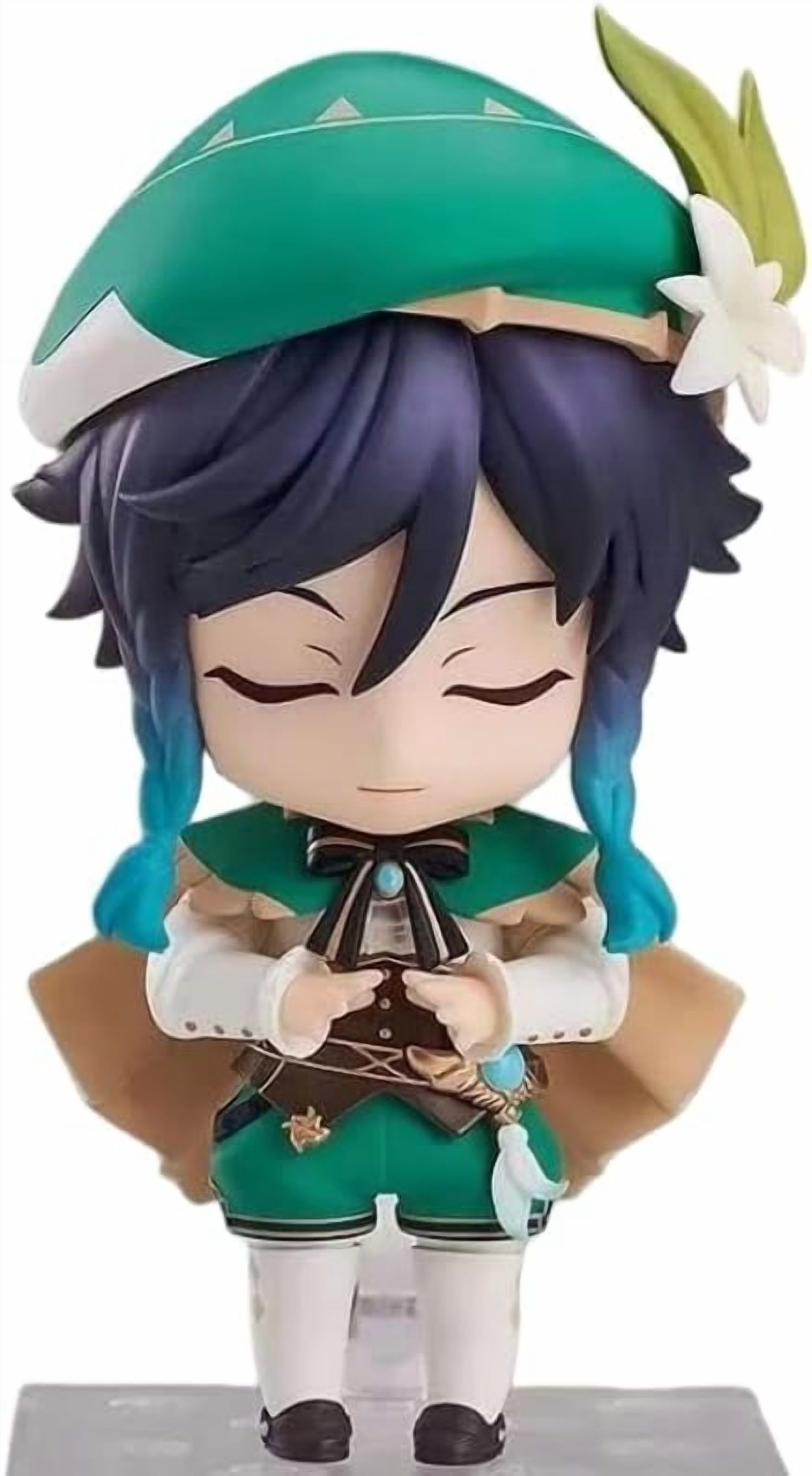 Newly Venti Figure Standig Q Version Venti Figures Genshin Impact Figures 10cm/3.9inch PVC Anime Characters Figure Action Figure Statue Ornament