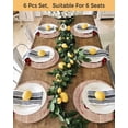 thumbnail image 4 of 13 Inch Round Placemats Set of 6, Red Christma Non Slip Heat Insulation PP Table Mats, Gnomes Truck Xmas Tree Snowflake Wooden Washable Place Mats for Kitchen Dining Party Table Decor, 4 of 7
