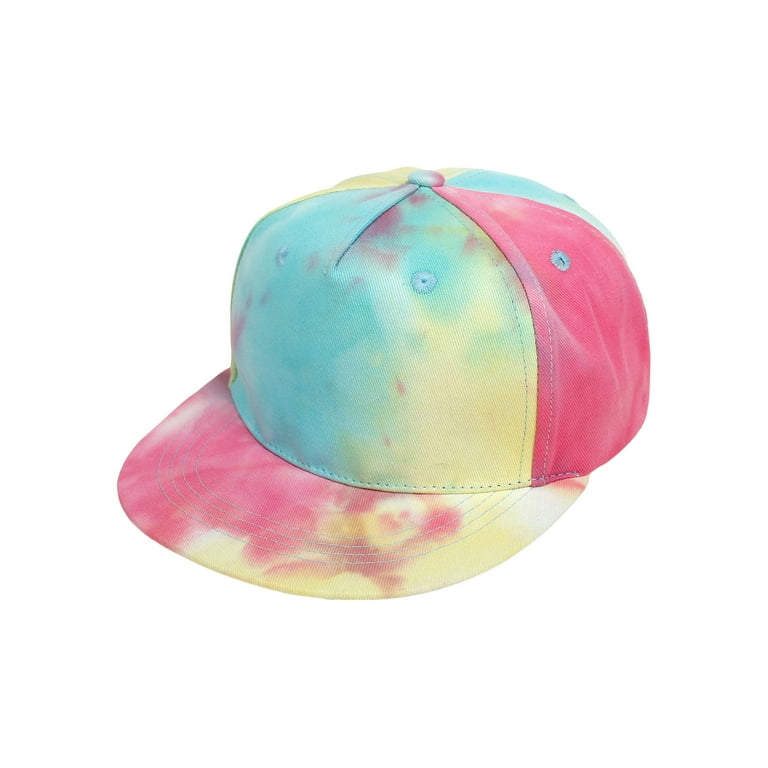 lette Katedral Samme Baby Kids Boys Girls Hip-Hop Hats Solid Color/Tie-Dye Baseball Caps Toddler  Outdoor Flat Brim Trend Hats - Walmart.com