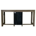 thumbnail image 4 of Console Table & Stool Set with Charging Station - Bar Table, Wine Rack, Storage, Counter Height Chairs, 4 of 8