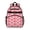 Pink Baseballs Pattern, variant on Pink Baseball Game Snacks Pattern Backpack for School, Cute School Bag with Adjustable Shoulder Straps and Padded Back, 15.25"x11.5"x5.25"
