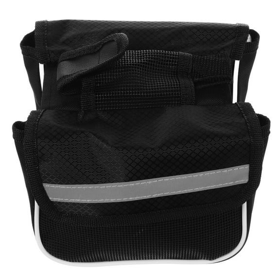 WORGEOUS  Bike Handlebar Bags Tank Portable Container Recyclable Garbage Travel Black