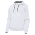 thumbnail image 2 of Women's Antigua  White New Orleans Saints Victory Pullover Hoodie, 2 of 3