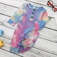 thumbnail image 3 of Douhoow Baby Tie-Dye Rompers Spring Girls Boys Long Sleeve Button Jumpsuits, 3 of 9