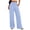 EE58_Light Blue, variant on Lumtrix Womens Gingham Pants 2026 Cotton Linen Drawstring Wide Leg Lounge Pants Cute Casual Trousers with Pockets Light Blue 2XL