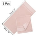 thumbnail image 7 of PiccoCasa 6 Pack 100% Cotton Hand Towel Set 14"x30",Soft and Absorbent Towels Misty Rose, 7 of 7