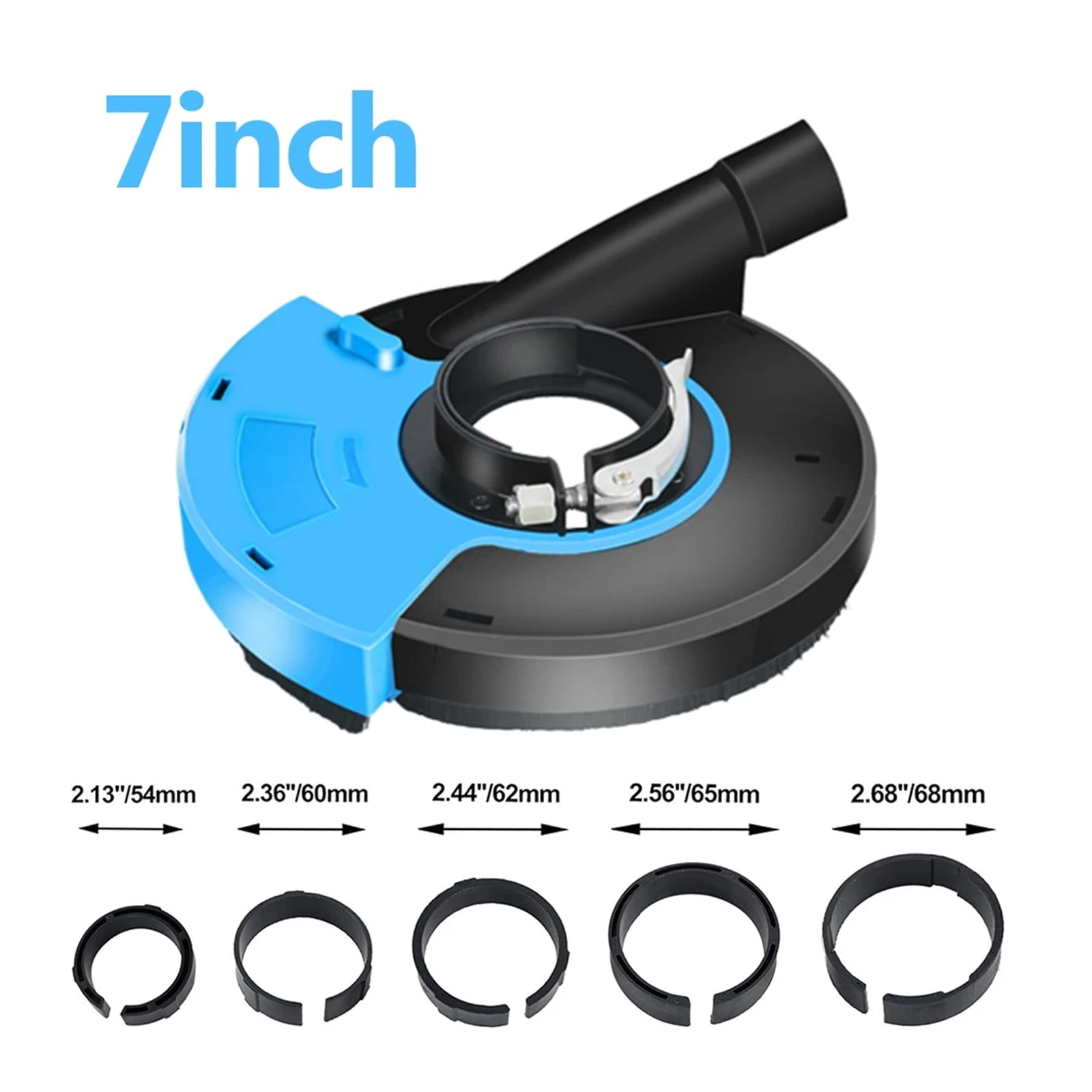 5/7 Inch Angle Grinder Dust Shroud, Universal Surface Grinding Shroud Wheel For Concrete Surface Cement Marble Disc Grinder TooL ,Easy to Setup