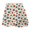 thumbnail image 3 of nerohusy 4th of July Skort Patriotic Skirts for Women American Flag Tennis Skirts with Shorts High Waisted Flowy Summer Skorts 2025 Multicolor,XL, 3 of 5