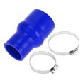 thumbnail image 1 of Conjunto Único de 127mm/5" Longitud Manguera de Silicona Hump Conector Manguera de Silicona con Abrazaderas Manguera Hump Manguera de Refrigerante Universal Azul 51mm/2.01"-70mm/2.76" ID, 1 of 7
