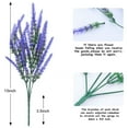 thumbnail image 3 of Artificial Lavender Bouquets, Artificial Plants Outdoor Hanging Planter,Faux Hanging Plants Flowers Basket, for Garden Pathway Front Porch Patio Weddings Decor, 3 of 7