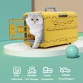 thumbnail image 6 of Foldable Pet Travel Carrier Crate for Small Dogs & Cats, 3s Setup, Breathable Design,18.9*11.8*12.5in (For Pets Up to 5kg/11lb), Ideal for Vet Visits, Car Rides, Indoor Use, 6 of 7