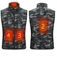 thumbnail image 6 of Heated Vest for Winter,USB Warming Vest Electric Rechargeable Cotton Heat Vest,Washable 3 Temperature Modes Heating Thermostatic Vest with 2-9 Heating Zones for Men Women, 6 of 9