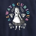 thumbnail image 3 of Alice In Wonderland - Always Curious - Toddler And Youth Crewneck Fleece Sweatshirt, 3 of 5