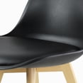 thumbnail image 3 of Juego de Sillas Negras Eames Acojinadas MUNDO IN para Comedor 2 Piezas Casa, 3 of 9