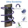 thumbnail image 6 of USB C Charger Block 2Pack, 20W PD USB Wall Charger Adapter with USB C to C Cable 10FT, Type C Charging Block USB C Brick Cube Phone Fast Charging Cord Compatible for iPhone Sumsang Android, Purple, 6 of 7