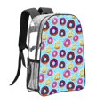 thumbnail image 3 of Kdxio Donuts Clear Backpack, Transparent Bookbag for School for Women Men, Capacity Clear Bag for College, Travel, 3 of 7