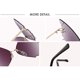 thumbnail image 3 of Gafas de sol de mariposa para mujer/hombre, gafas sin montura de gran tamaño, gafas de sol de ojo de gato de tendencia de lujo, ropa de calle Uv400(c01) Feliz Sencillez, 3 of 5