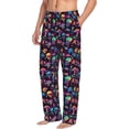 thumbnail image 6 of Sikiie colorful mushroom Skull Mens Pajama Pants Sleep & Lounge Pants, PJ Bottoms With elastic waistb and Pockets X-Large, 6 of 6