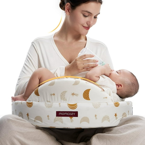 Almohada de Lactancia Momcozy con Barrera de Seguridad de Espuma Memory 57x37 cm