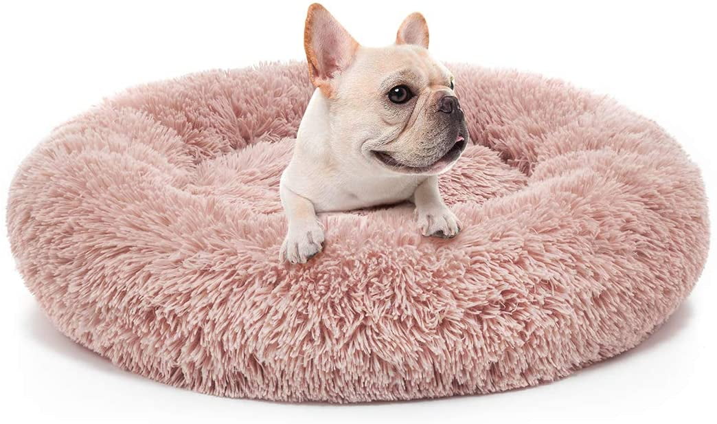 Orthopedic Dog Bed Comfortable Donut Cuddler Round Dog Bed Ultra Soft