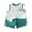 Green A3, variant on Hrsba Kids Summer 2 Piece Outfits Sets,Girl Casual Sleeveless Round Neck Shorts Printed Set Breathable Two Piece Set,Toddler Summer Round-Neck Tank Top Sets