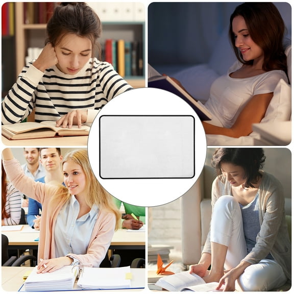 KAKOWELY Book Reading Magnifier Minimalist 1Set 7.1x4.7x0.04In