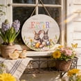 thumbnail image 1 of Wooden Welcome Sign Easter Door Hanger Festival Home Decor Handcrafted Rural Wall Decoration For Front Door Indoor Outdoor, 1 of 6