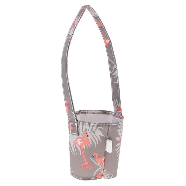 Bolsa Impermeable de Botella de Agua/Porta Alimentos /Comidas con Correa de Hombro para Infantil Escolares Trabajo Picnic gris Macarena Soporte para botella de agua para mujer