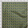 thumbnail image 3 of oneOone Cotton Silk Fabric Leaves & Floral Block Print Fabric BTY 42 Inch Wide, 3 of 4