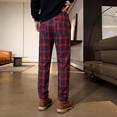 thumbnail image 3 of GINGTTO Men's Stretch Casual Plaid Chino Pants Slim Fit Dress Pants, 3 of 7