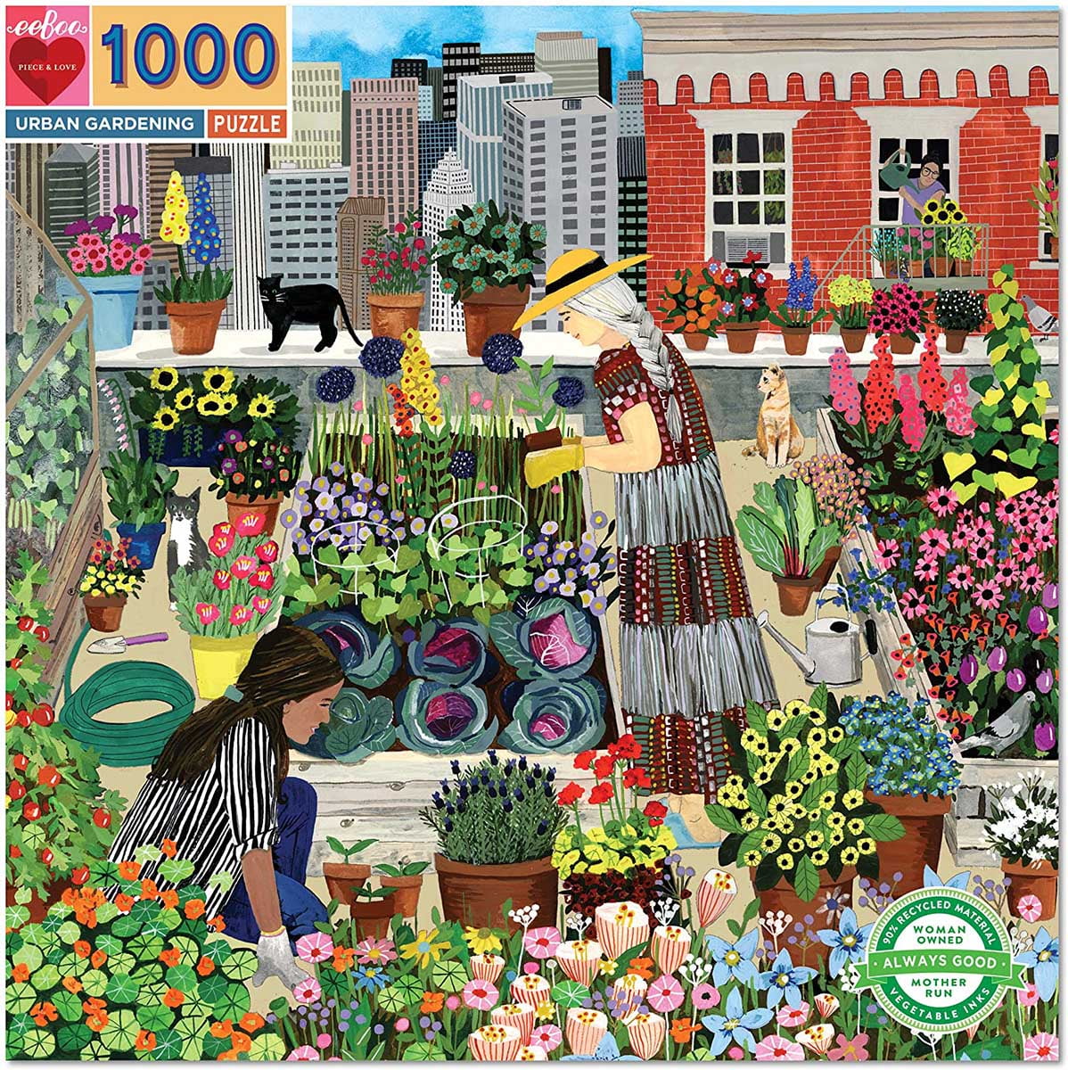 eeboo urban gardening puzzle