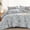 Grey, variant on Grey Floral  Size Comforter Set Botanica 7 count Bed in a Bag | Bed in a Bag, Soft Microfiber Bedding,  Seasons, Bed Set with Sheets, Pillowcases & Shams