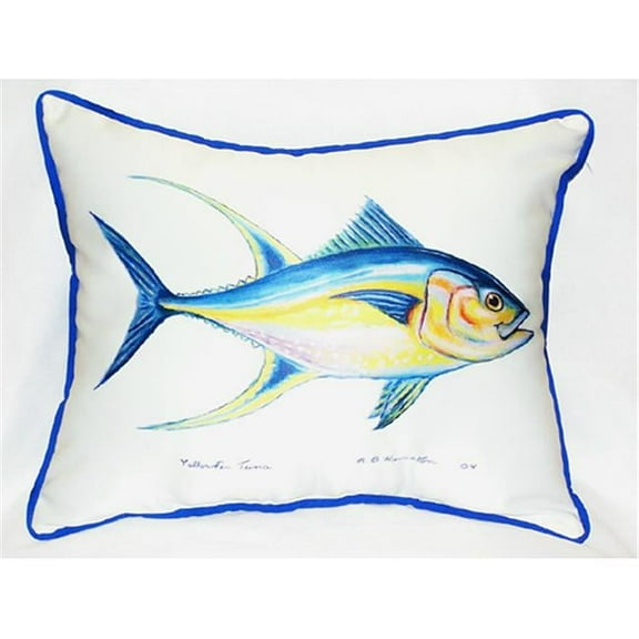 Betsy Drake HJ116 Tuna Art Only Pillow 15''x22''