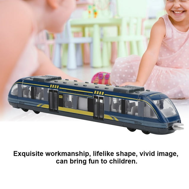 Toy Set High Speed Locomotive Engine Die Cast Model Alloy City Rail Subway Children Educational Toys Simulation Model Car Birthday Gift for Kids
