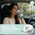 thumbnail image 6 of Copco Acadia Set of 2 Travel Mugs - 16oz Double Wall Insulated, Aqua/Gray, 6 of 7