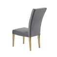thumbnail image 3 of JERFIT Modern Velvet Dining Chairs Set of 2, Tufted Back Accent Chairs with Gold Metal Legs for Kitchen and Dining Room, Grey, 3 of 7