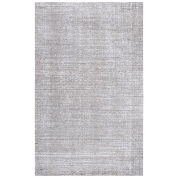 Alora Decor Demure 8' x 10' Solid Gray/Gray Hand-Loomed Area Rug