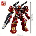 thumbnail image 2 of 588 Pcs Jouets de Blocs de Construction Modèle Armure, Robot Mecha Assemblage, 2 of 4