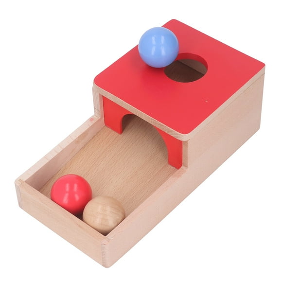 Object Permanence Box Kit, 4 In 1 Early Learning Color Sorting Fine Motor Development Wooden Play Kit For Toddlers For Indoor