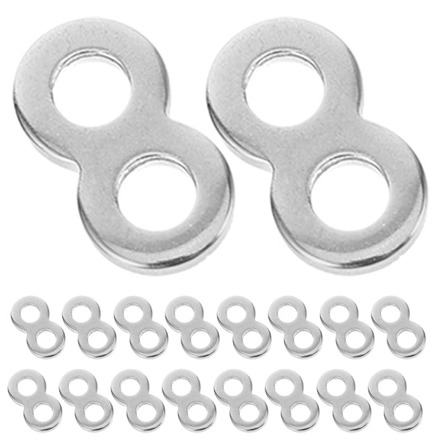 Miangastore 25 Pcs Attaches de Table 8 Attaches de Figurine Connecteurs de Table en Acier Inoxydable