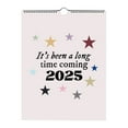 FFUKOV 2025 Calendar OFFICIAL 2025 12 X 24 Inch 18 Months Monthly Square Wall Calendar July