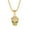 Gold Color, variant on Fashion Jewelry Hip Hop Red Eyes Leopard Head 14K Yellow Gold Green Crystal Pendant Necklace Men's Gift