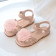 thumbnail image 2 of enyan Dress Shoes For Girls Girls Sandals - Big girl and Toddler Girl Sandals with Durable Leather and Glitter Straps, Summer Dress Shoes for Girls,Pink,Size 6.5, 2 of 7