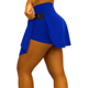 thumbnail image 3 of FALDA SHORT DEPORTIVA MUJER PARA TENIS, YOGA, FIT, GOLF, GYM, GIMNASIA, ATLETISMO, SENDERISMO, ACTIVIDADES AL AIRE LIBRE CON BOLSO INTEGRADO 2 EN 1 COLOR AZUL REY, 3 of 4