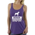 thumbnail image 1 of Awkward Styles Women's Boxer Mom Graphic Racerback Tank Tops Boxer Pug Lover Gift, 1 of 4