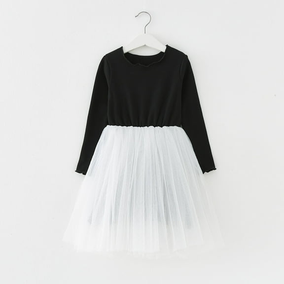 Toddler Girl Dress Ruffle Girl Tulle Dress Girls Spring Dress Sun Dresses Baby Girl Clothes 18-24 Months