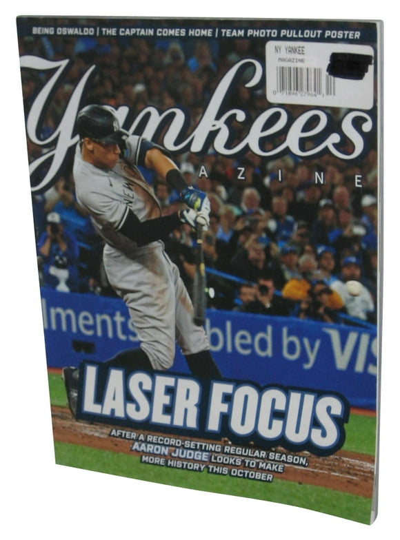 MLB NY Yankees Laser Focus October 2022 Aaron Judge Magazine Book w/ Team Photo & LEGO Star Wars Pull-Out Poster